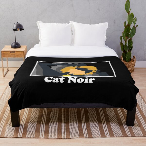 Chat Noir Throw Blankets Redbubble