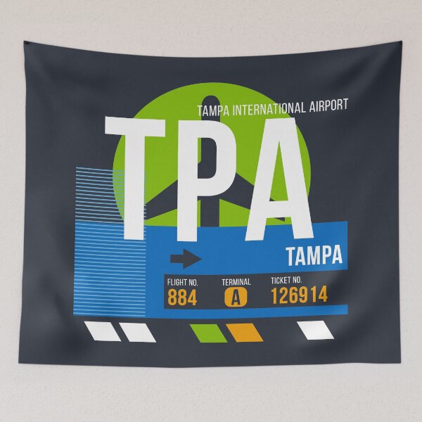 Item preview, Tampa, Florida (TPA) Airport Code Baggage Tag designed and sold by SLAG-Creative.