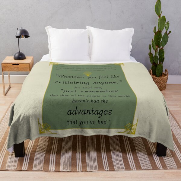 Item preview, Great Gatsby Nick Caraway Quote designed and sold by Local-Cryptid.