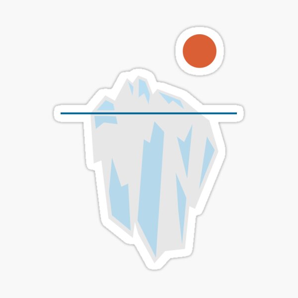 Iceberg Stickers Redbubble - iceburg decal roblox
