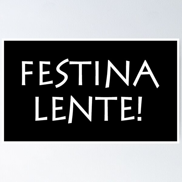 Item preview, Festina lente designed and sold by creatividddies.