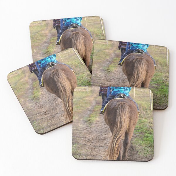 Item preview, Brown pony croup with a long tail walking away designed and sold by lena-maximova.