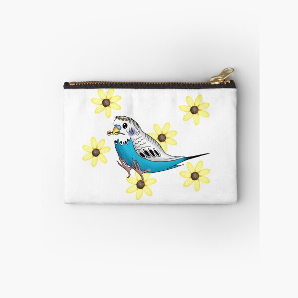 Item preview, Budgie with a wreath of flowers designed and sold by DieVogelfamilie.