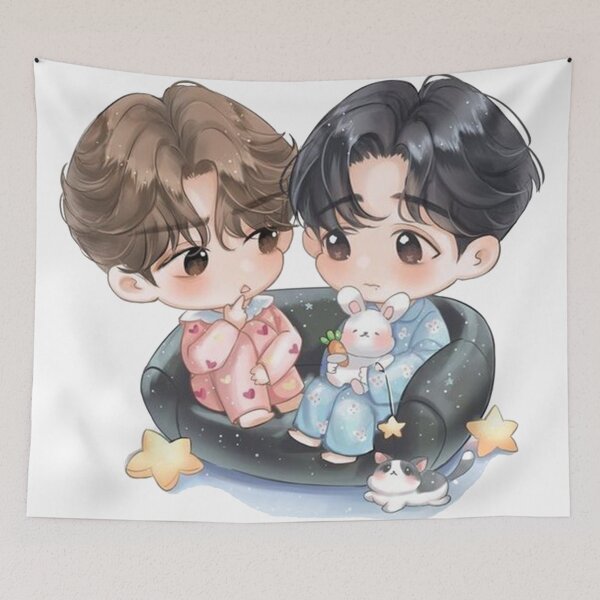 Item preview, CHIBI.YIBO.XIAOZHAN.SLEEPOVER! designed and sold by stephylee88.