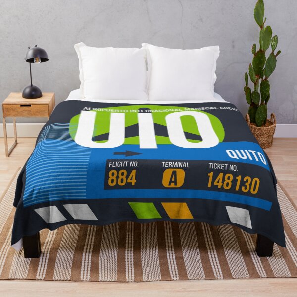 Item preview, Quito, Ecuador (UIO) Airport Code Baggage Tag designed and sold by SLAG-Creative.