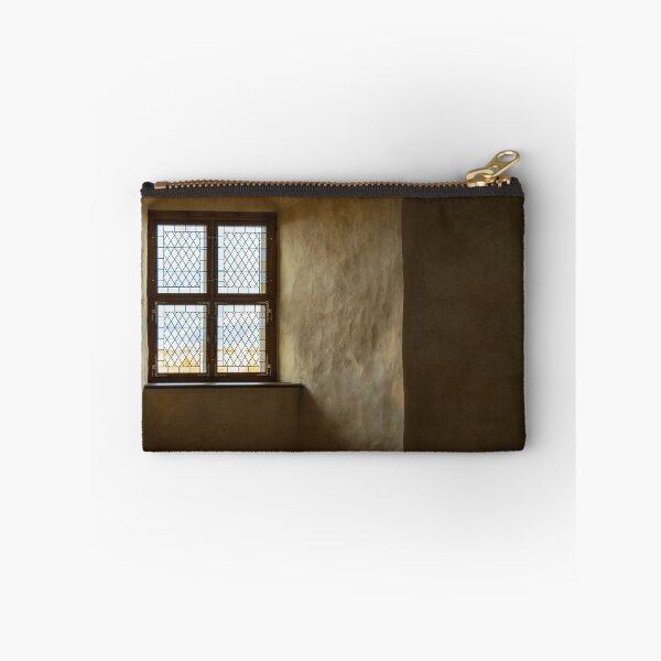 Item preview, Dim light going through vintage stained-glass window designed and sold by lena-maximova.
