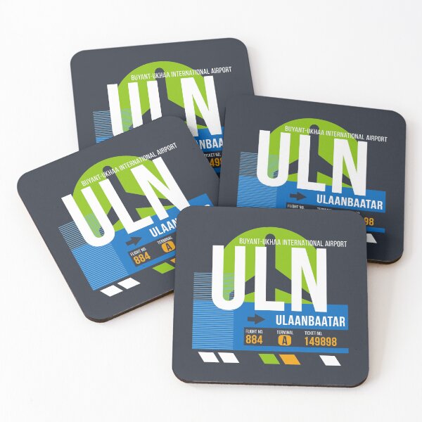Item preview, Ulaanbaatar, Mongolia (UIO) Airport Code Baggage Tag designed and sold by SLAG-Creative.