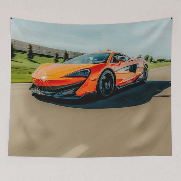 Item preview, Orange racing car poster designed and sold by JD369.