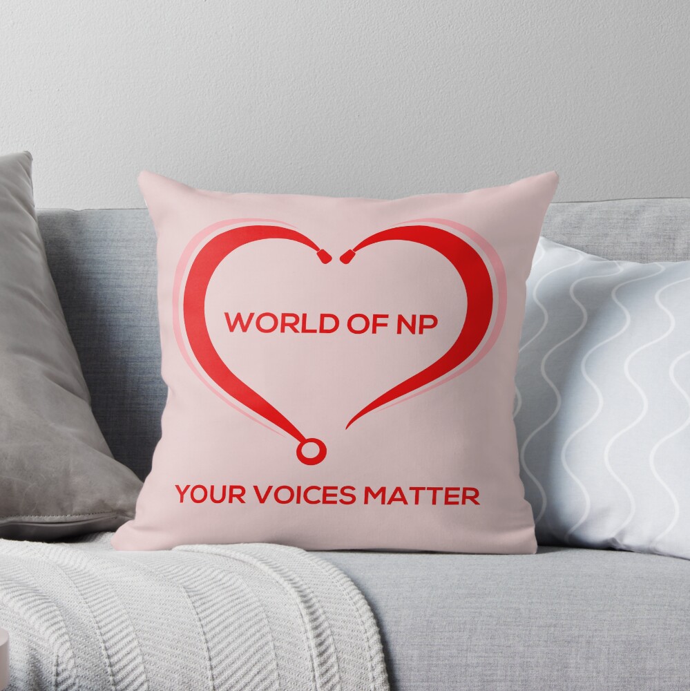 World Of NP Your Voices Matter Throw Pillow