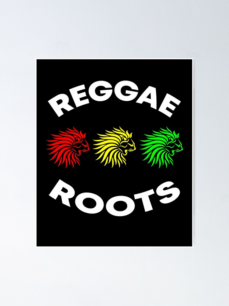 Póster «Reggae Roots RGG Perfil de los leones Reggae» de DvonSdesigns |  Redbubble