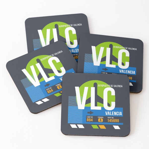 Item preview, Valencia, Spain (VLC) Airport Code Baggage Tag designed and sold by SLAG-Creative.