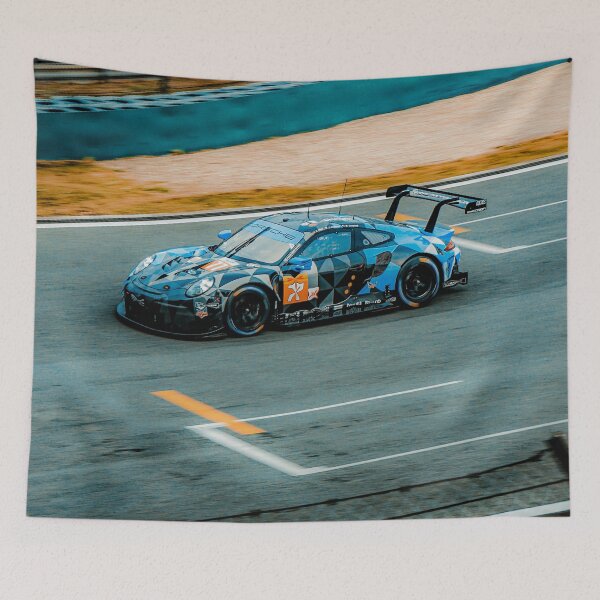 Item preview, Racing blue sport car poster designed and sold by JD369.