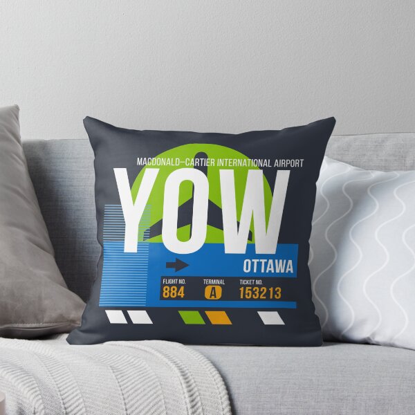 Artikelvorschau, Ottawa, Kanada (YOW) Flughafencode Gepäckanhänger entworfen und verkauft von SLAG-Creative.