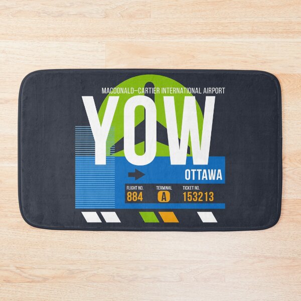 Item preview, Ottawa, Canada (YOW) Airport Code Baggage Tag designed and sold by SLAG-Creative.
