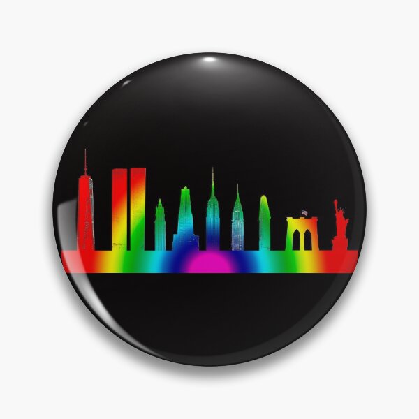 Item preview, Radial Rainbow New York City Skyline designed and sold by Warren Paul Harris.