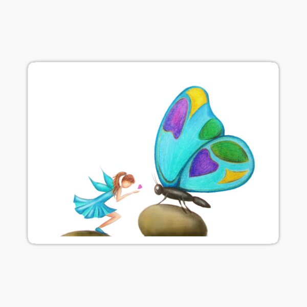 Butterfly & Fairy Kisses Sticker