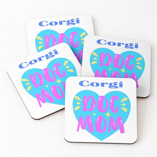 Item preview, Corgi Dog Mom - Pink and Blue designed and sold by Douglas  Walker.