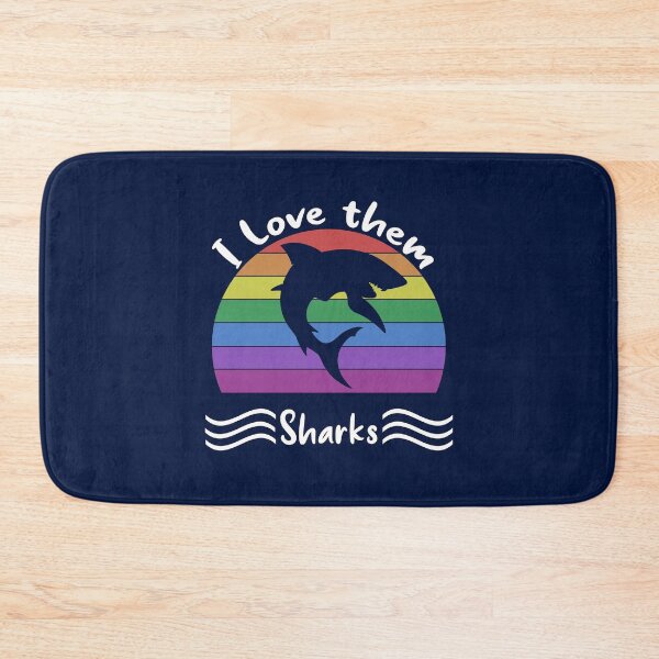 Item preview, Sharks i Love them, rainbow sun. Best gift designed and sold by made4K.