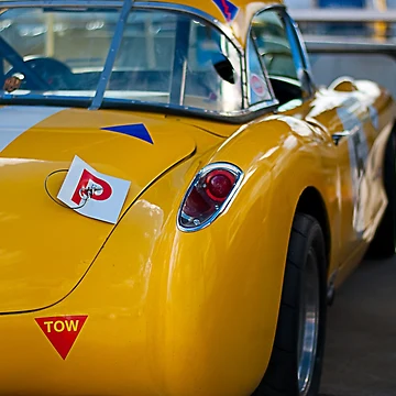 Artwork thumbnail, 1956 Corvette Rear View by Stuart Row