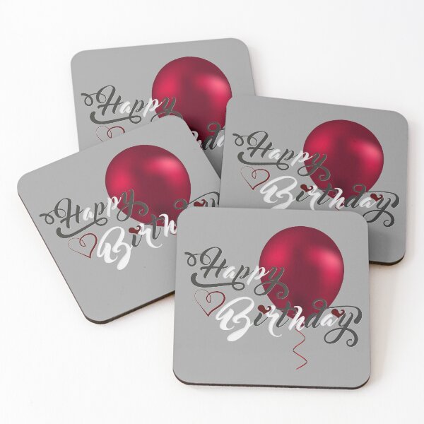 Item preview, Happy Birthday - Classy! (on Light Grey) designed and sold by PawsitiveMum.