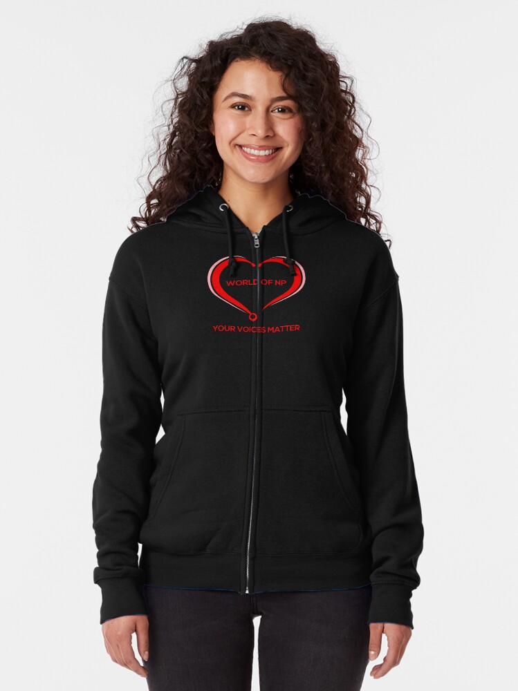Alternate view of World Of NP Your Voices Matter Zipped Hoodie