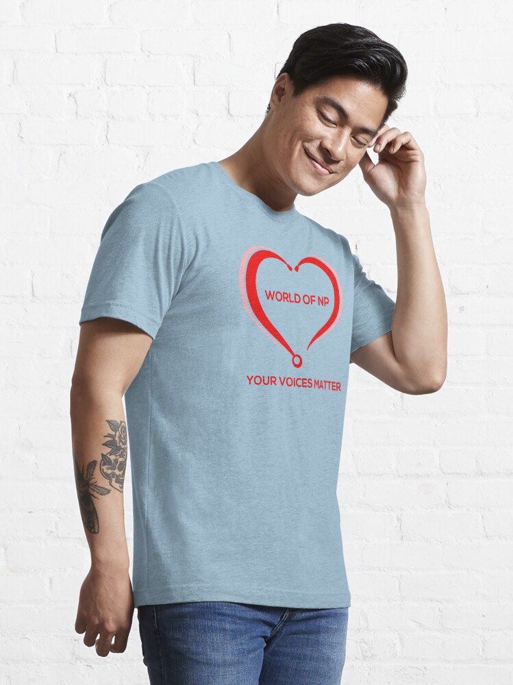 Alternate view of World Of NP Your Voices Matter Essential T-Shirt
