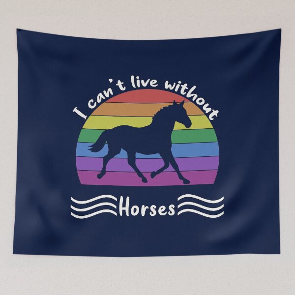 Item preview, Horses i can't live without, rainbow sun. Best gift designed and sold by made4K.