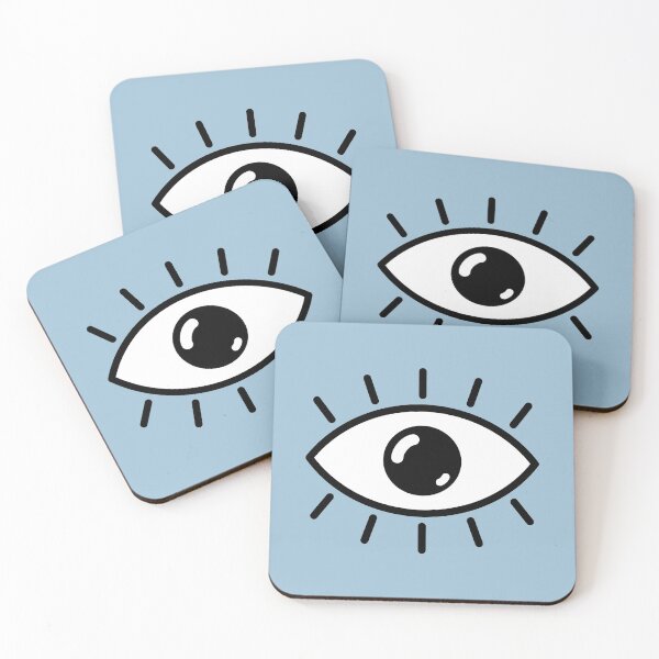 Item preview, Open eye - light blue designed and sold by reIntegration.