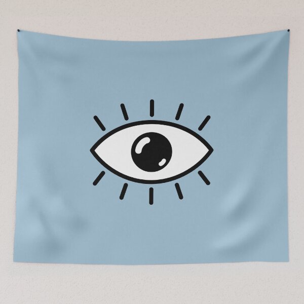 Item preview, Open eye - light blue designed and sold by reIntegration.