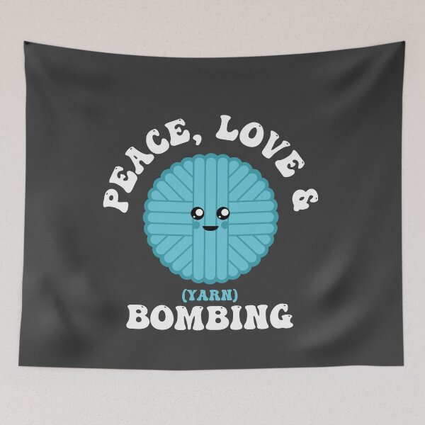 Item preview, Peace Love & Yarn Bombing Knitting designed and sold by yelly123.