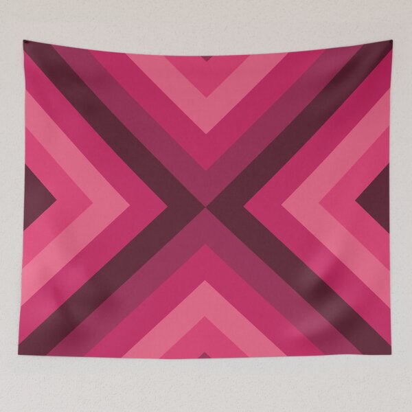 Item preview, Striped chevron fuchsia line pattern designed and sold by BLMcreations.