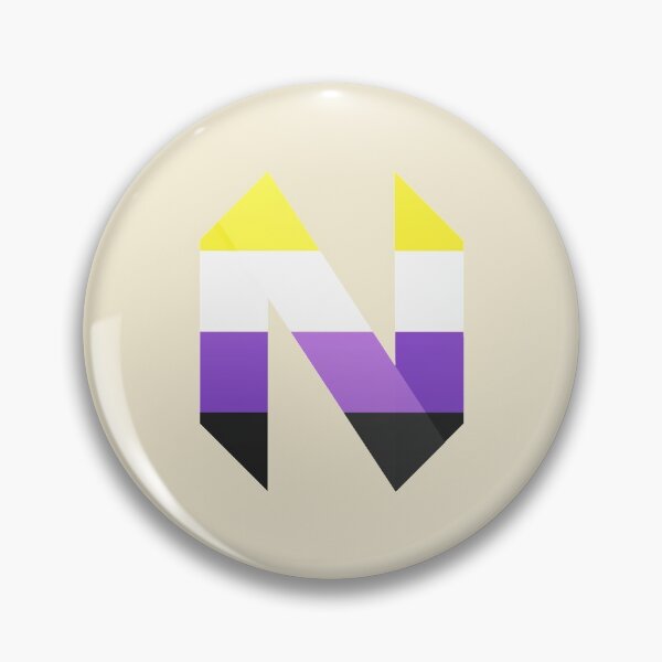Item preview, Nonbinary Pride Neovim Logo designed and sold by QuietMisdreavus's pride logos and silly stuff.