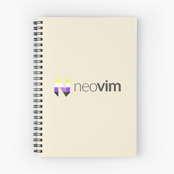 Item preview, Nonbinary Pride Neovim Logo designed and sold by QuietMisdreavus's pride logos and silly stuff.