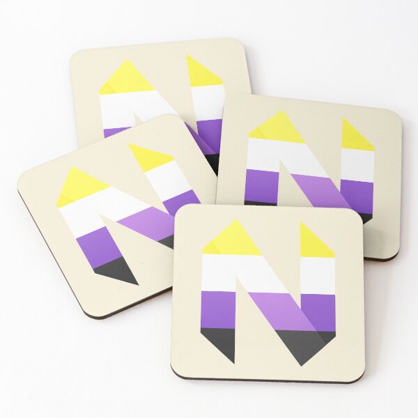 Item preview, Nonbinary Pride Neovim Logo designed and sold by QuietMisdreavus's pride logos and silly stuff.
