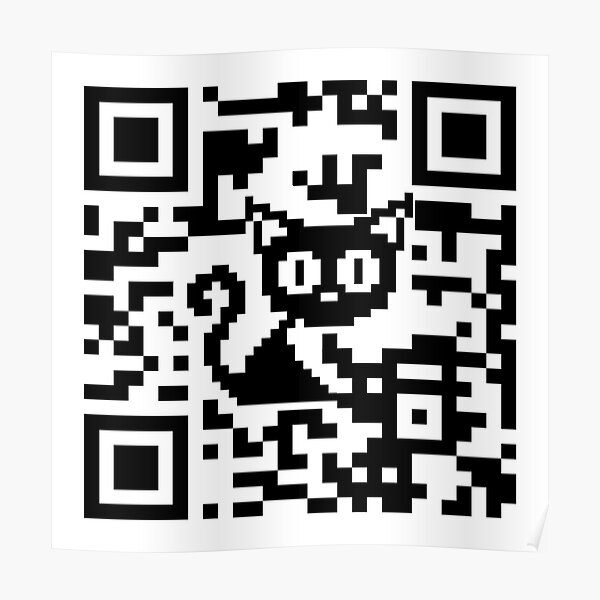 "QR Code Generator QR Cat" Poster for Sale by Fibanacci Redbubble