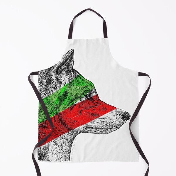 Item preview, Eurasian Wolf (Green & Red) designed and sold by Shaunmackart.