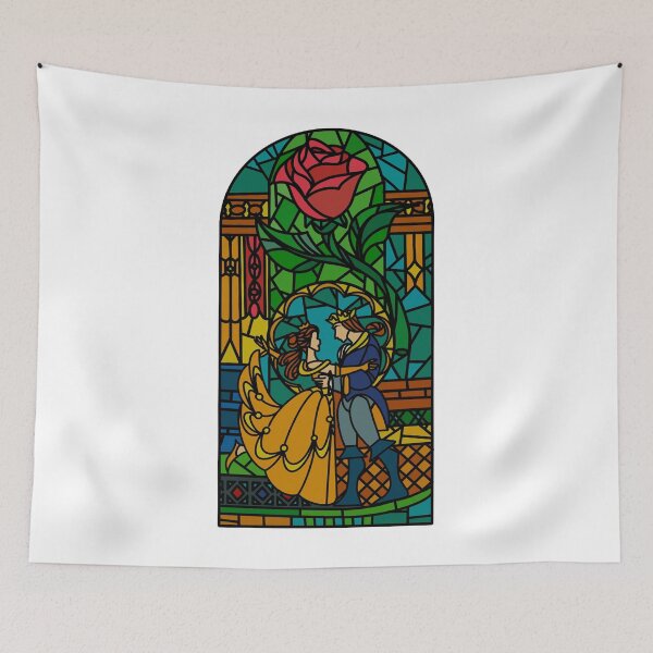 Item preview, Beautiful and Beastly Stained Glass Window designed and sold by KatrinaAnya.