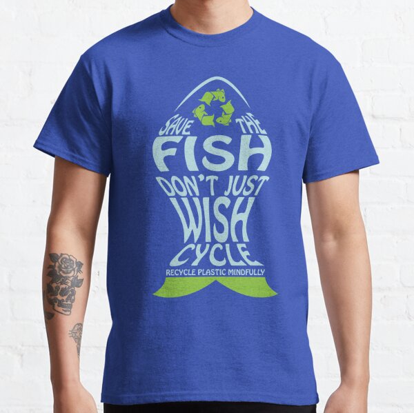 Save The Fish, Ban Plastic Bags' Men's Premium T-Shirt