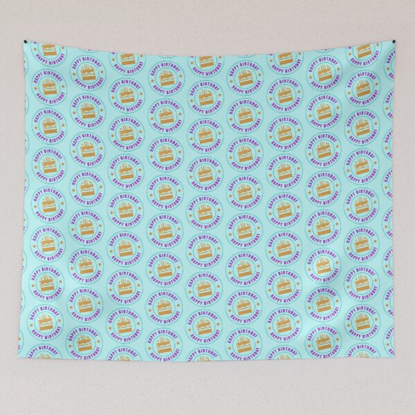 Item preview, Happy Birthday...Glitter-Scrapbook-Style! (on aqua) designed and sold by PawsitiveMum.