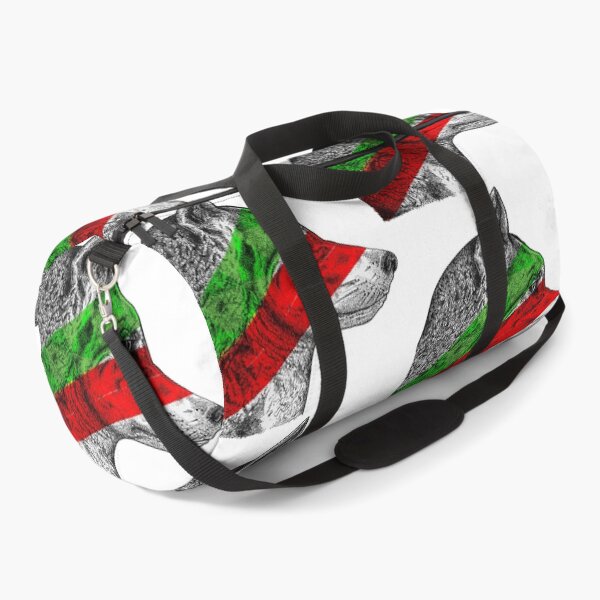 Item preview, Eurasian Wolf (Green & Red) designed and sold by Shaunmackart.