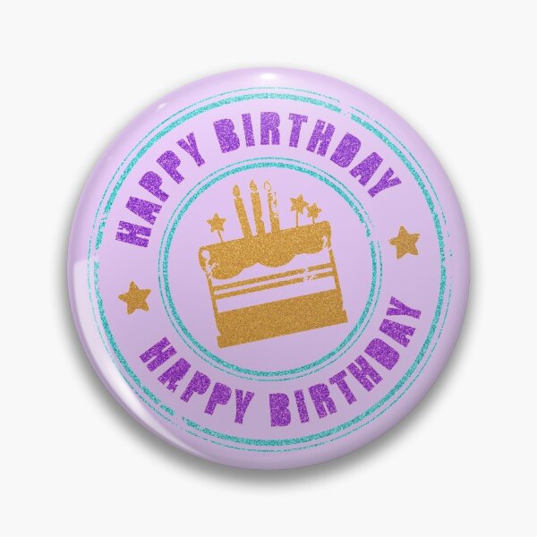 Item preview, Happy Birthday...Glitter-Scrapbook-Style! (on purple) designed and sold by PawsitiveMum.