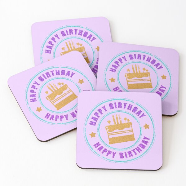 Item preview, Happy Birthday...Glitter-Scrapbook-Style! (on purple) designed and sold by PawsitiveMum.