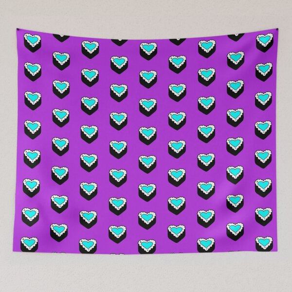 Item preview, Púrpura Azul Salmón Corazón Sushi Divertido Entusiasta Comida Linda Arroz Nori Bola Onigiri Musubi designed and sold by mariesmunchies.