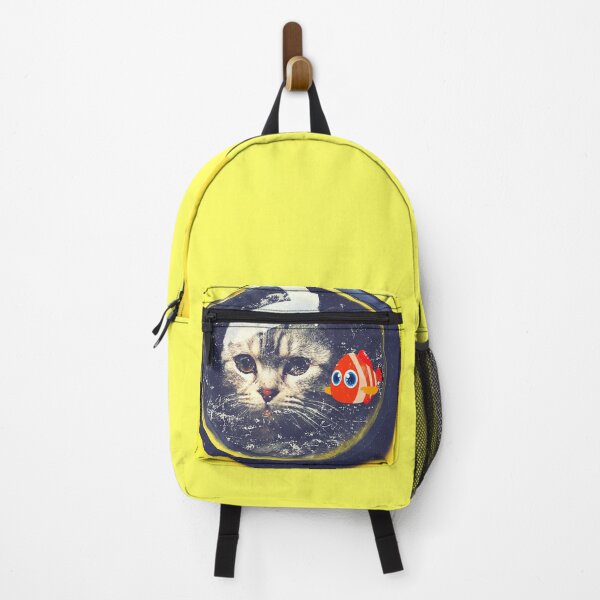 Item preview, I Found Him - Surprised Cat Face And Fish designed and sold by Schka.