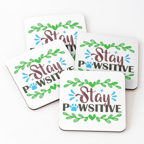 Item preview, Stay Pawsitive - Brown and Blue designed and sold by Douglas  Walker.