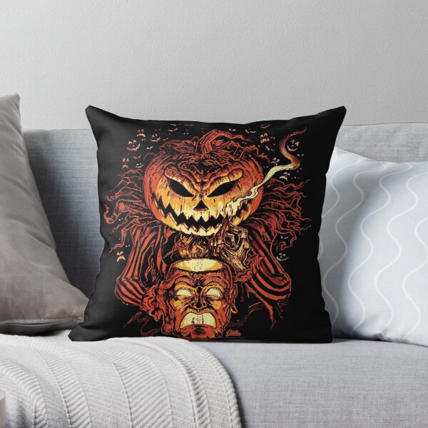Pumpkin King Lord O Lanterns Throw Pillow