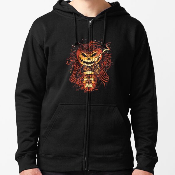 Pumpkin King Lord O Lanterns Zipped Hoodie