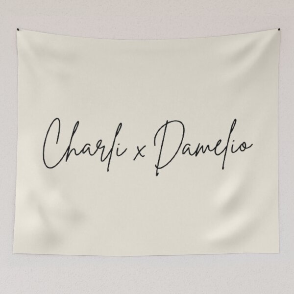 Item preview, Cute charli damelio cursive font on beige cream designed and sold by MNCO.