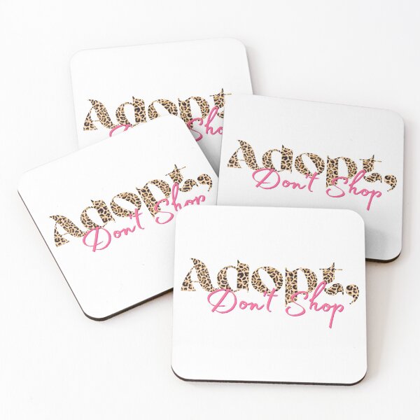 Item preview, Adopt, Don't Shop Leopard Print Pink designed and sold by augustanaa.