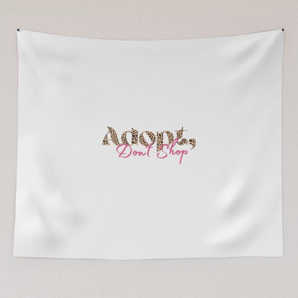 Item preview, Adopt, Don't Shop Leopard Print Pink designed and sold by augustanaa.